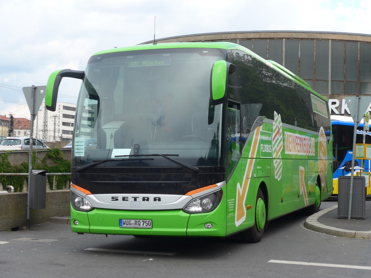 (162'738) - Rombs, Weissenburg - WUG-RQ 750 - Setra am 27. Juni 2015 beim Bahnhof Wrzburg