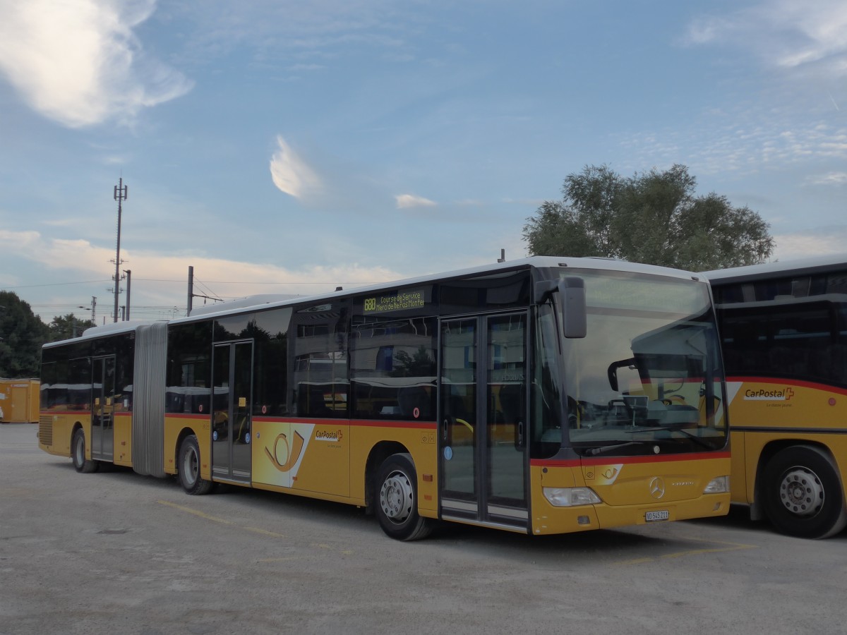 (163'059) - CarPostal Ouest - VD 545'211 - Mercedes am 12. Juli 2015 in Yverdon, Garage