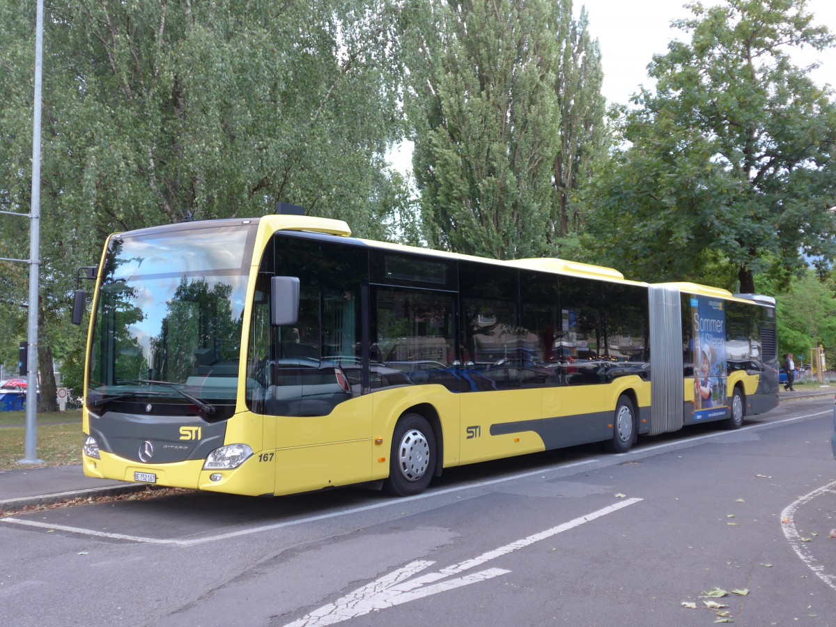 (163'125) - STI Thun - Nr. 167/BE 752'167 - Mercedes am 25. Juli 2015 in Thun, Lachen