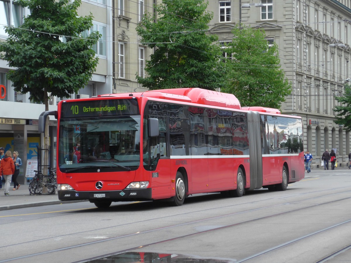 (163'464) - Bernmobil, Bern - Nr. 846/BE 671'846 - Mercedes am 15. August 2015 beim Bahnhof Bern