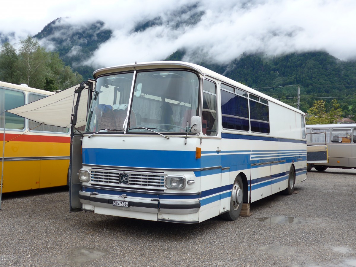 (163'562) - Aus der Schweiz: Meier, Dietikon - ZH 576'016 - Setra (ex Geiger, Adelboden Nr. 1; ex Schelbert, Unteriberg) am 16. August 2015 in Schaan, Wohnbustreffen