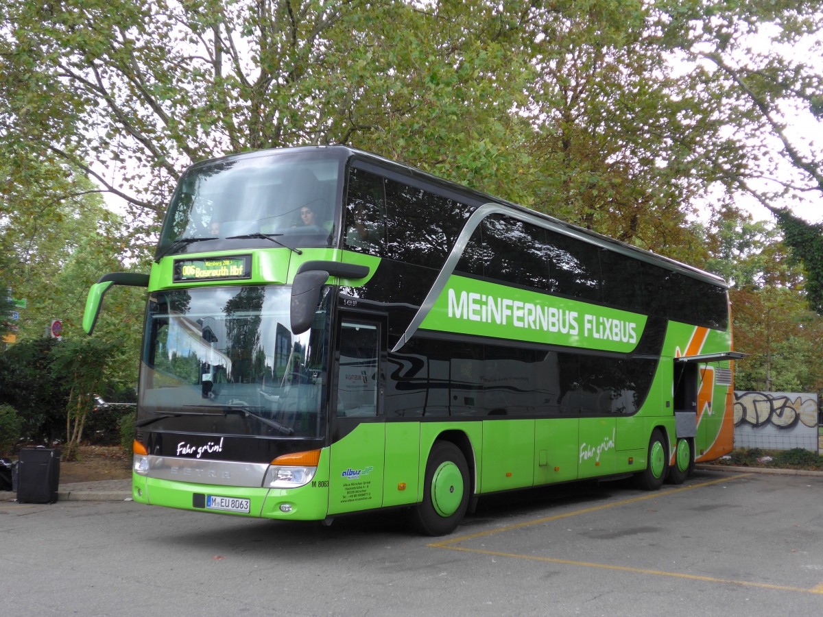 (163'604) - Aus Deutschland: Albus, Mnchen - Nr. M8063/M-EU 8063 - Setra am 16. August 2015 in Zrich, Sihlquai