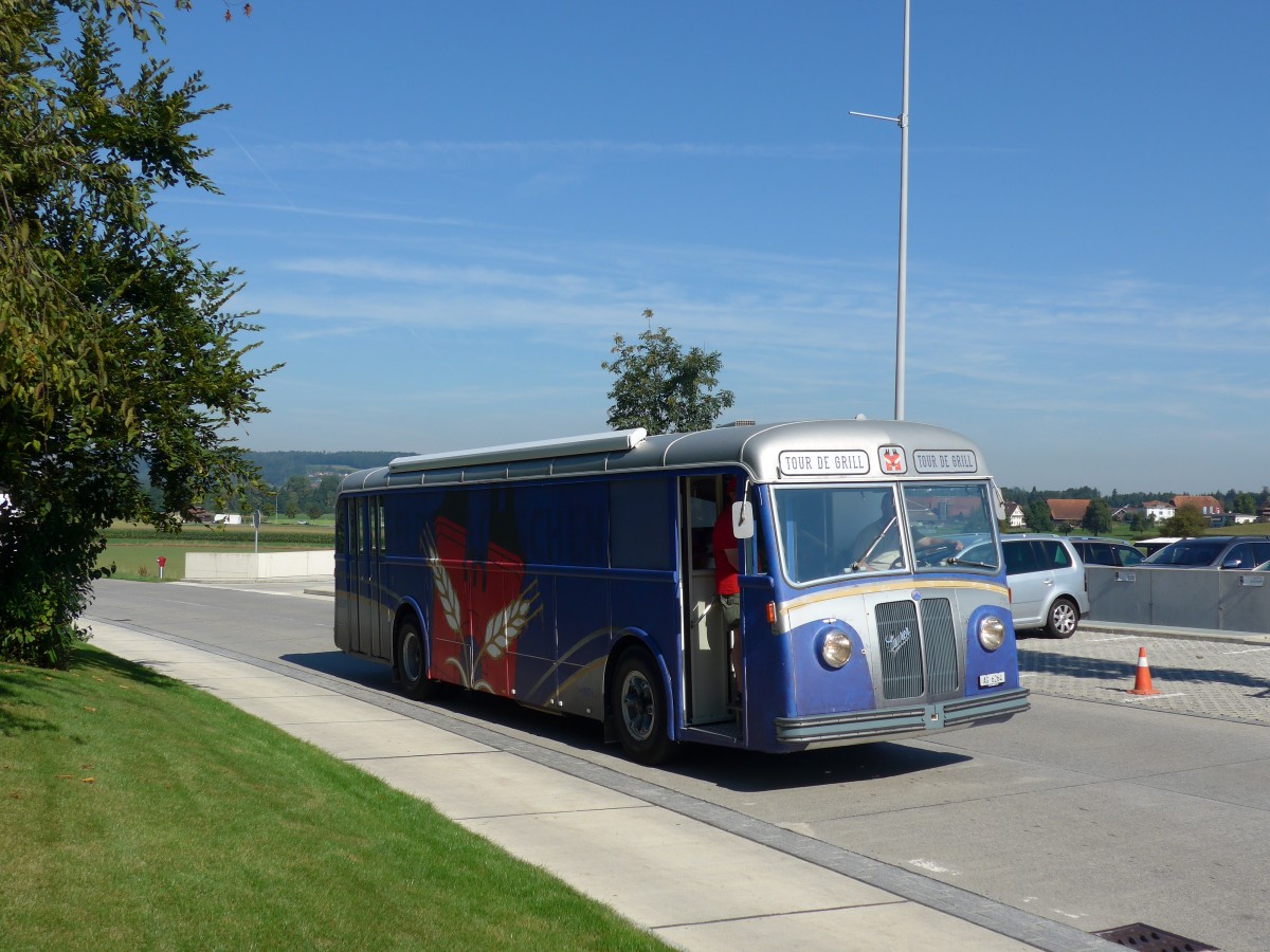 (163'923) - Feldschlsschen, Rheinfelden - AG 6264 - Saurer/Saurer (ex VBZ Zrich Nr. 284) am 29. August 2015 in Oberkirch, CAMPUS Sursee