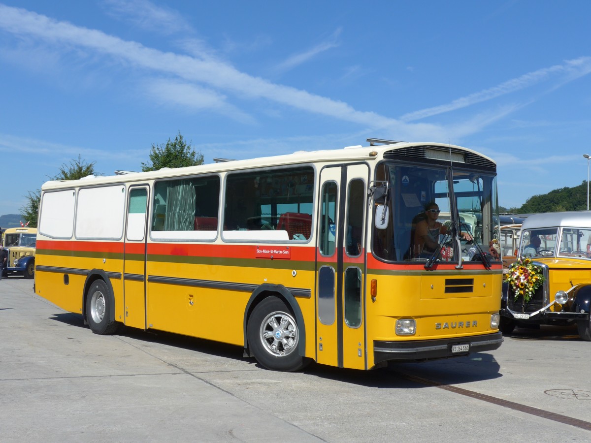 (164'212) - Maillard, Evolne - VS 164'580 - Saurer/Tscher (ex Segessenmann, Burgistein; ex P 24'229) am 29. August 2015 in Oberkirch, CAMPUS Sursee