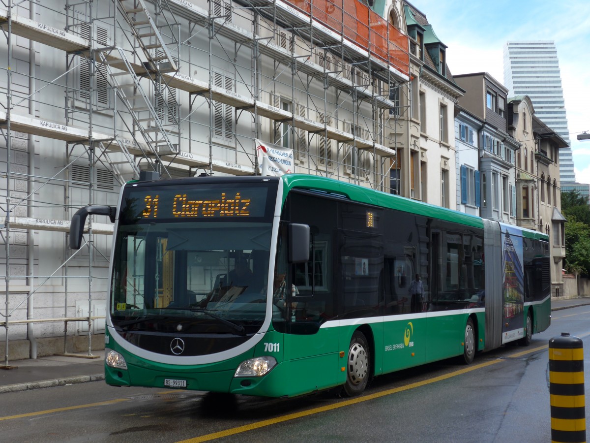 (164'720) - BVB Basel - Nr. 7011/BS 99'311 - Mercedes am 14. September 2015 in Basel, Wettsteinplatz