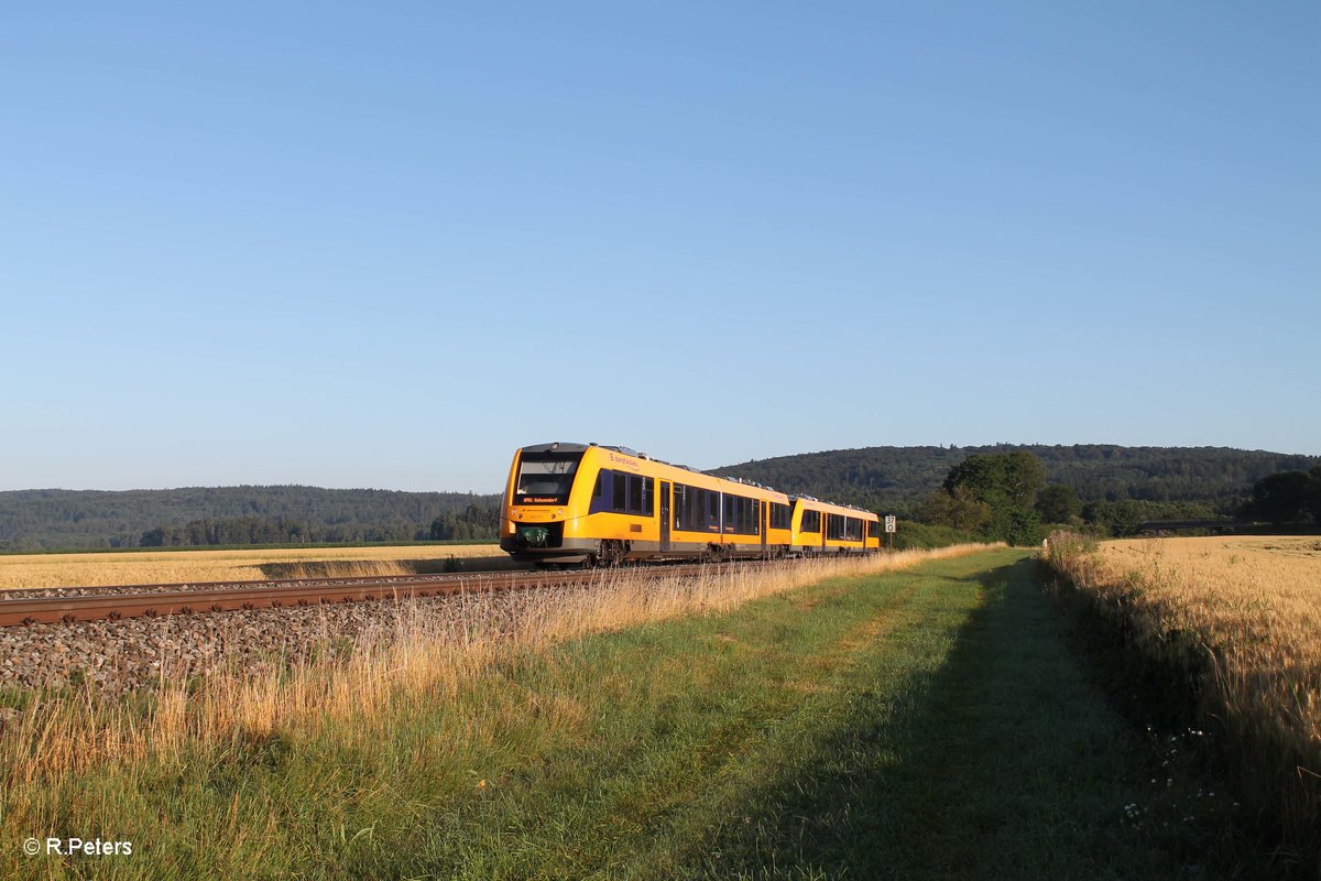 1648 201 + 203 als OPB 79713 Marktredwitz - Regensburg bei Oberteich. 19.07.16