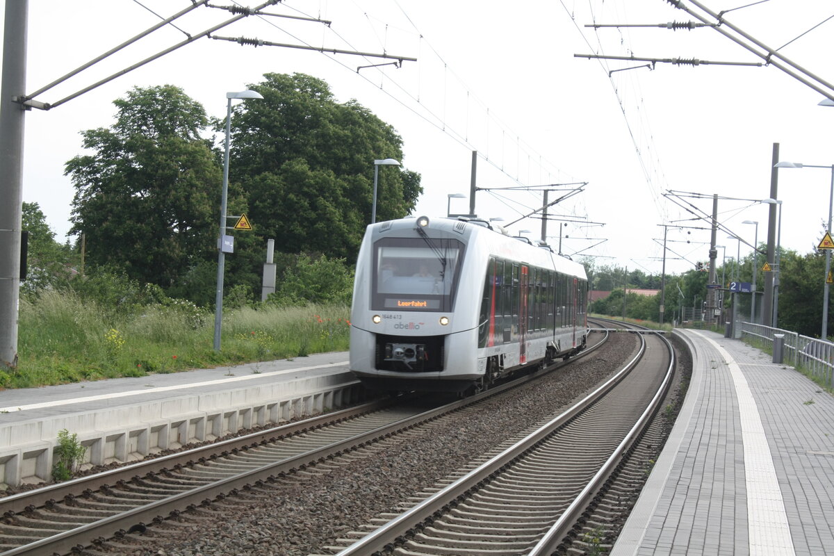 1648 413/914 als Leerfahrt bei der Durchfahrt in Zberitz am 9.6.21