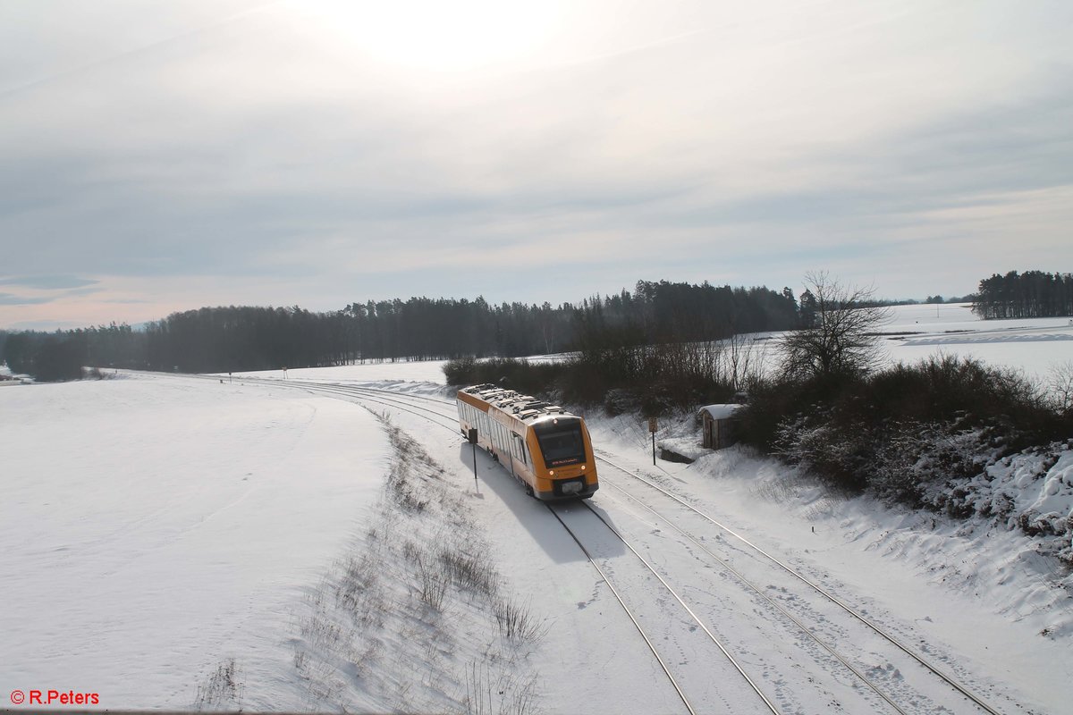 1648 703 als OPB79716 Regensburg - Marktredwitz bei Oberteich. 20.01.21