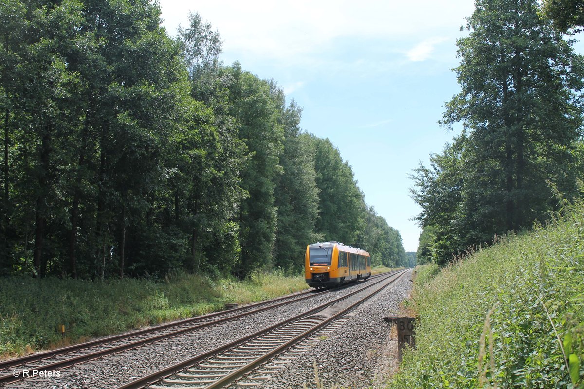 1648 704 als OPB 79722 Regensburg - Marktredwitz beim Posten 16 kürz vor Wiesau. 09.07.16