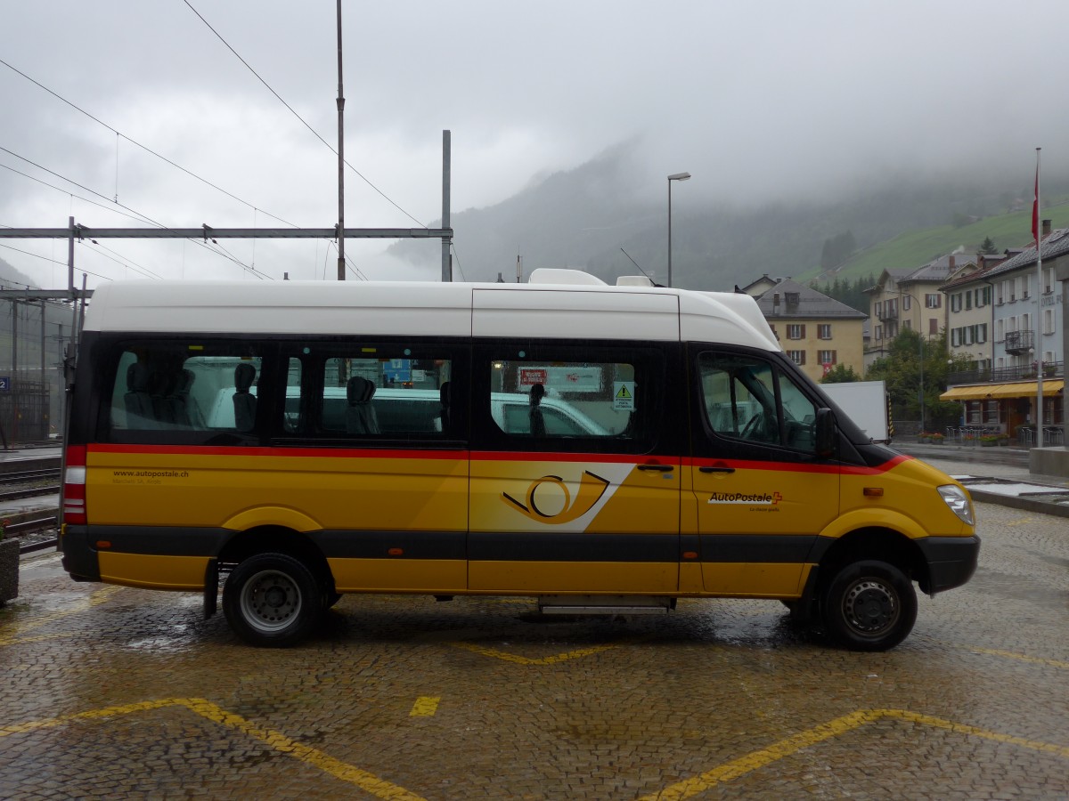 (164'937) - Marchetti, Airolo - TI 255'319 - Mercedes am 16. September 2015 beim Bahnhof Airolo