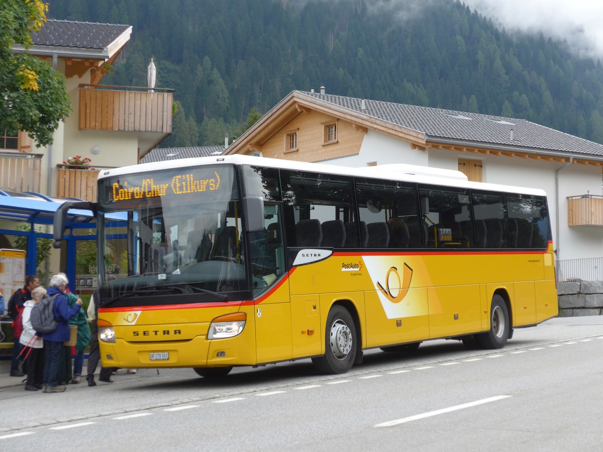 (165'243) - PostAuto Graubnden - GR 170'161 - Setra am 19. September 2015 in Andeer, Tgavugl