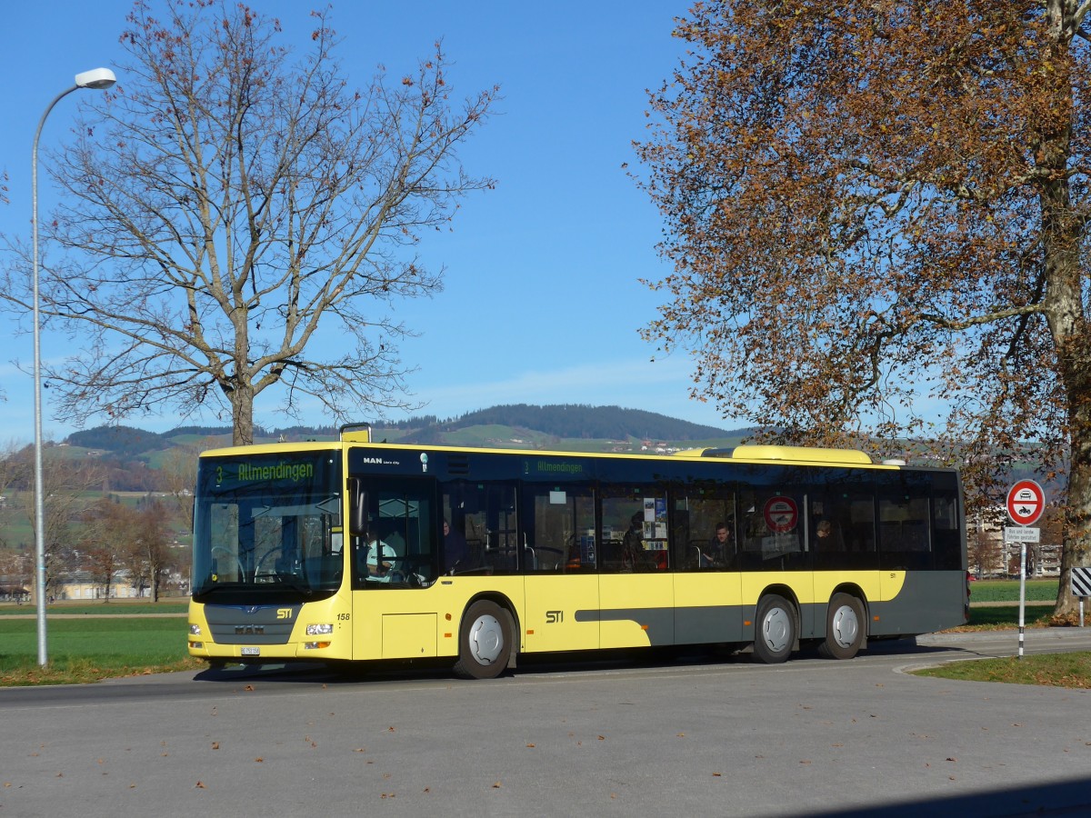 (166'589) - STI Thun - Nr. 158/BE 752'158 - MAN am 8. November 2015 in Thun, Arena Thun