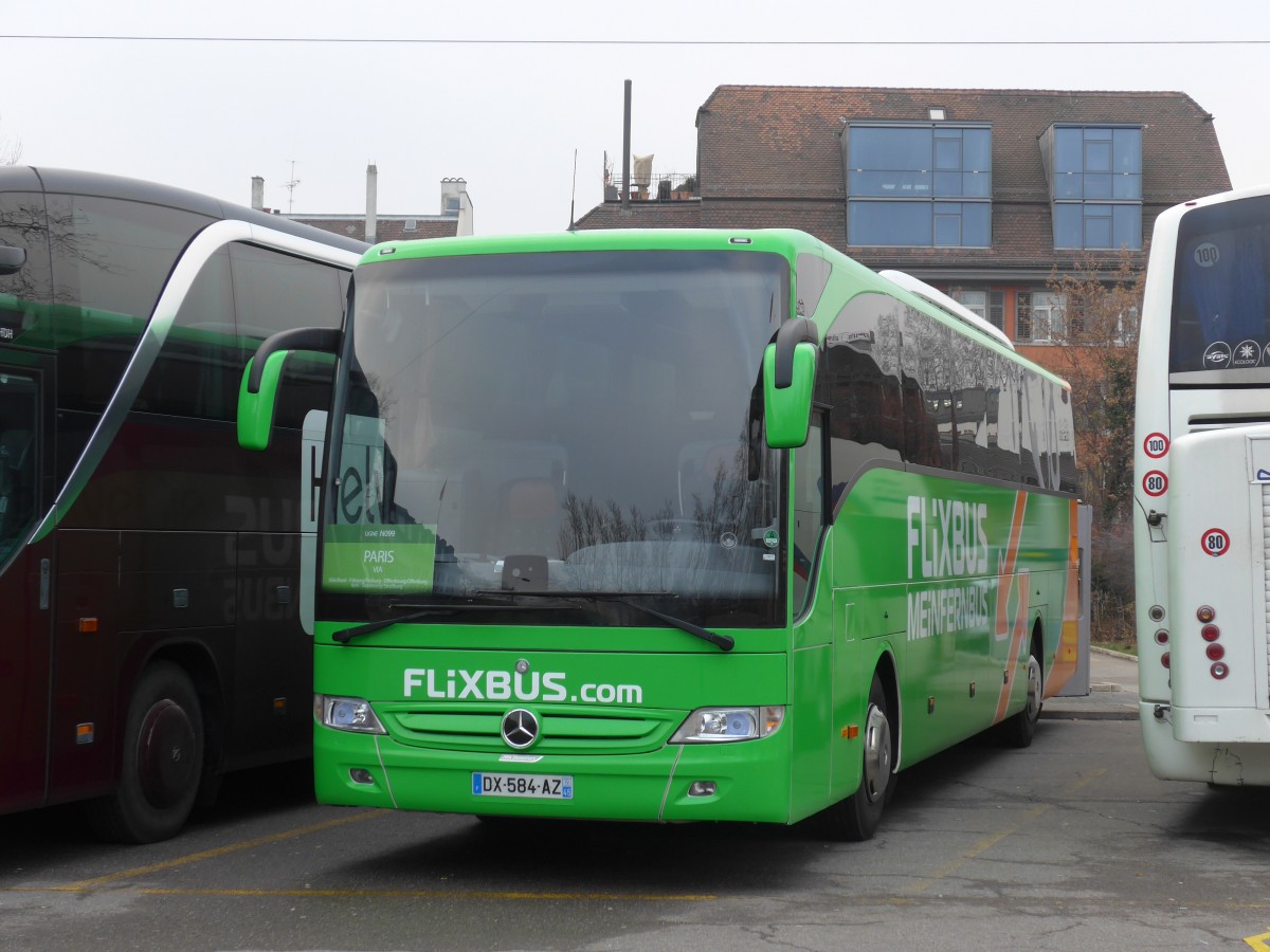 (167'673) - Aus Frankreich: Flixbus - DX 584 AZ - Mercedes am 5. Dezember 2015 in Zrich, Sihlquai