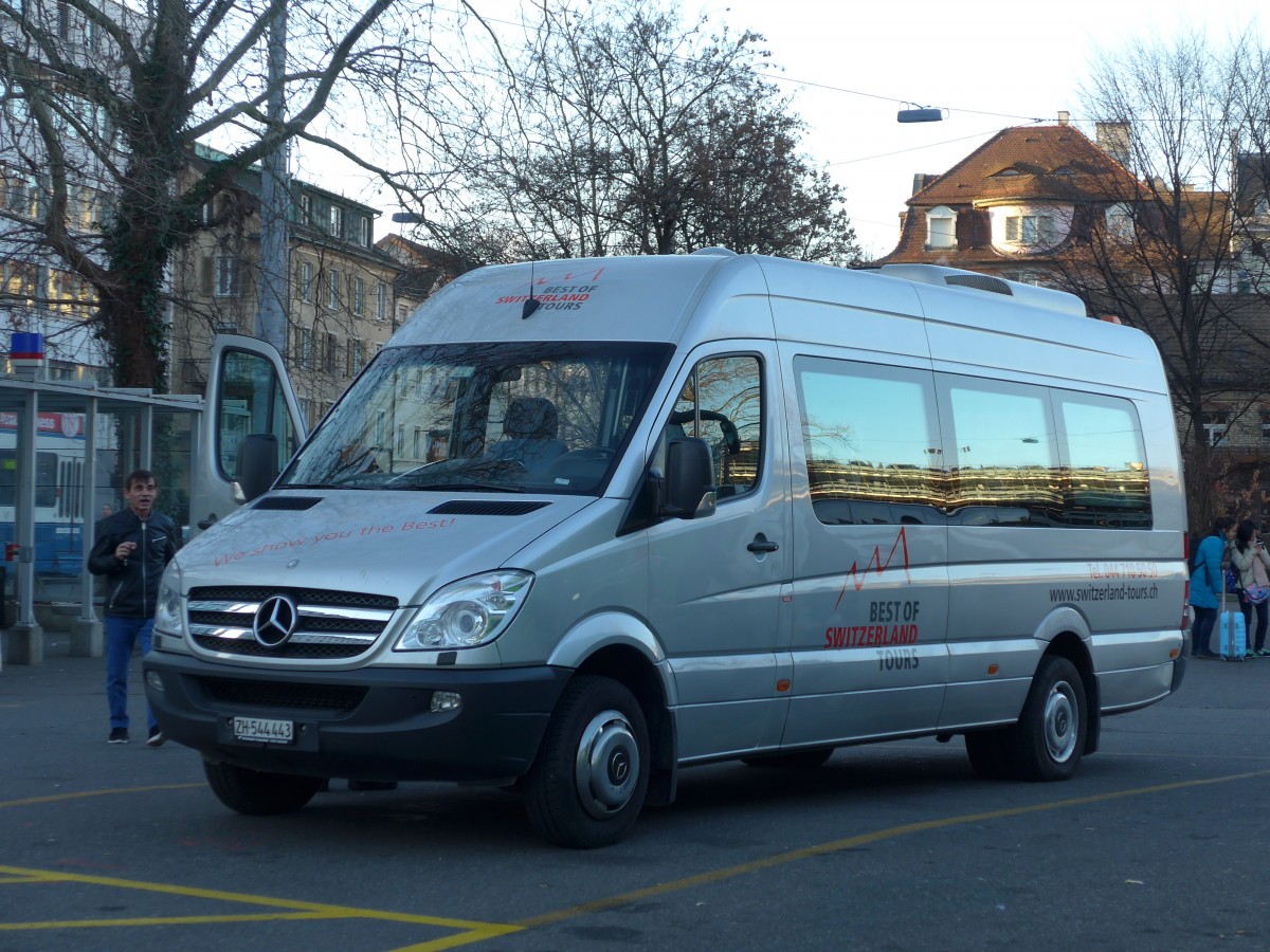 (168'038) - Best of Switzerland Tours, Adliswil - ZH 544'443 - Mercedes am 26. Dezember 2015 in Zrich, Sihlquai 