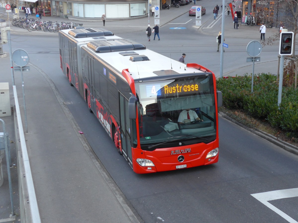 (168'098) - SBC Chur - Nr. 58/GR 155'858 - Mercedes am 29. Dezember 2015 in Chur, Post 1