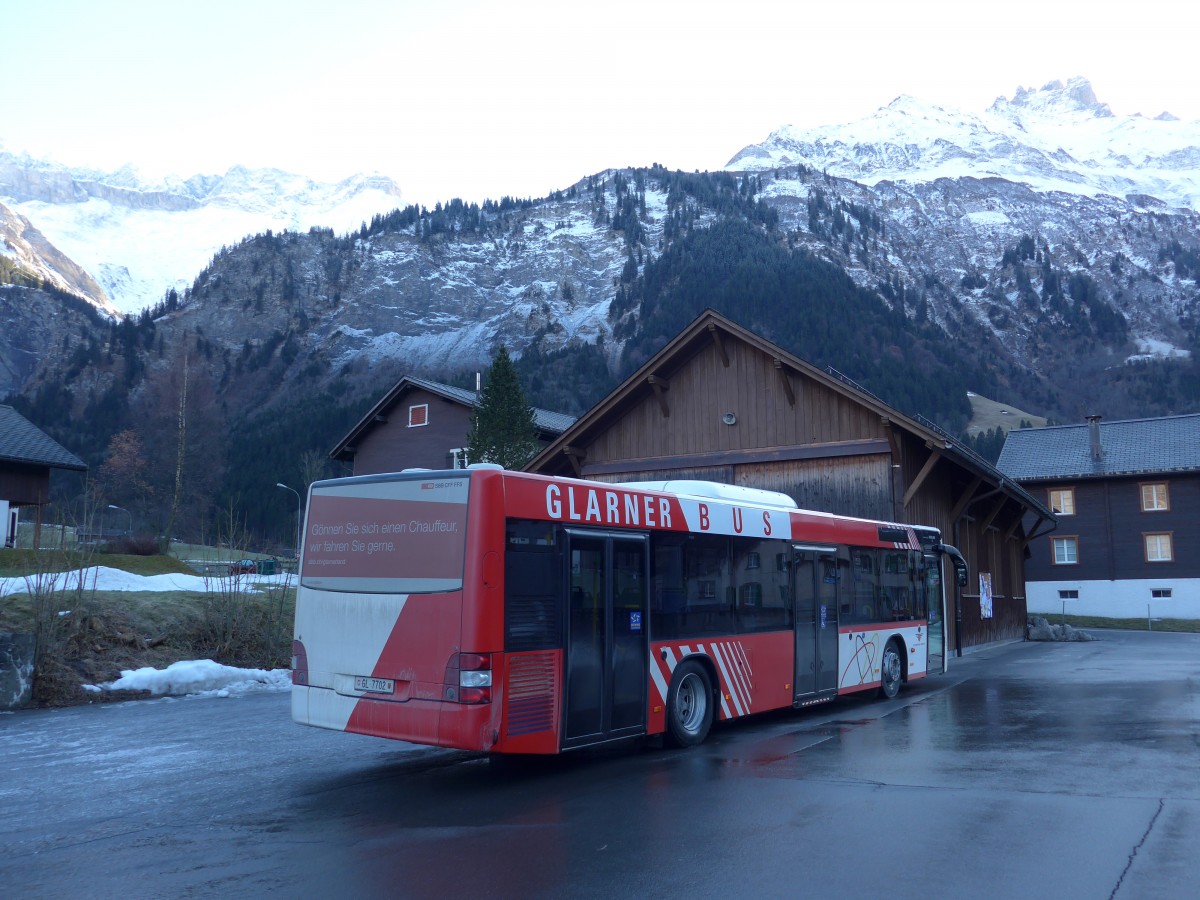 (168'211) - AS Engi - Nr. 2/GL 7702 - MAN (ex WilMobil, Wil Nr. 255; ex Vorfhrfahrzeug) am 1. Januar 2016 in Elm, Station