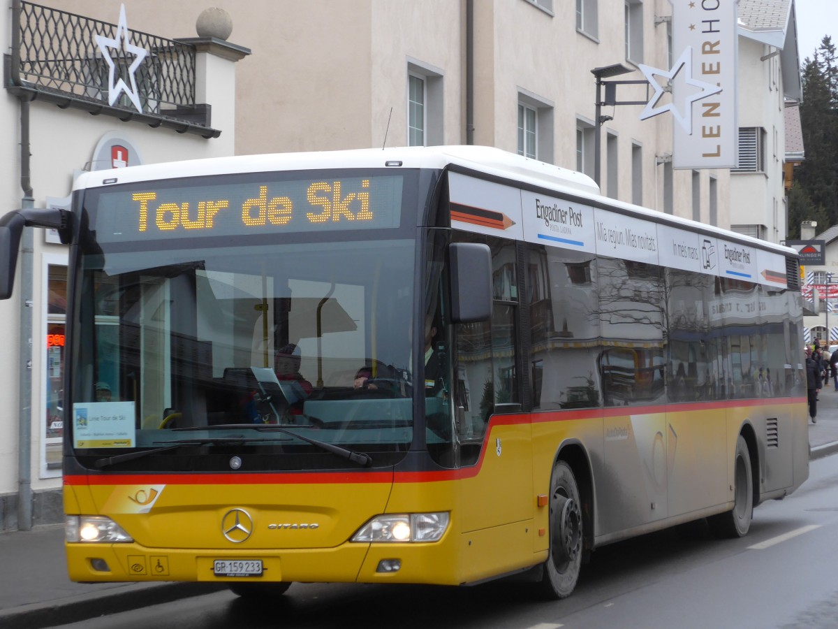 (168'267) - PostAuto Graubnden - GR 159'233 - Mercedes am 2. Januar 2016 in Lenzerheide, Post