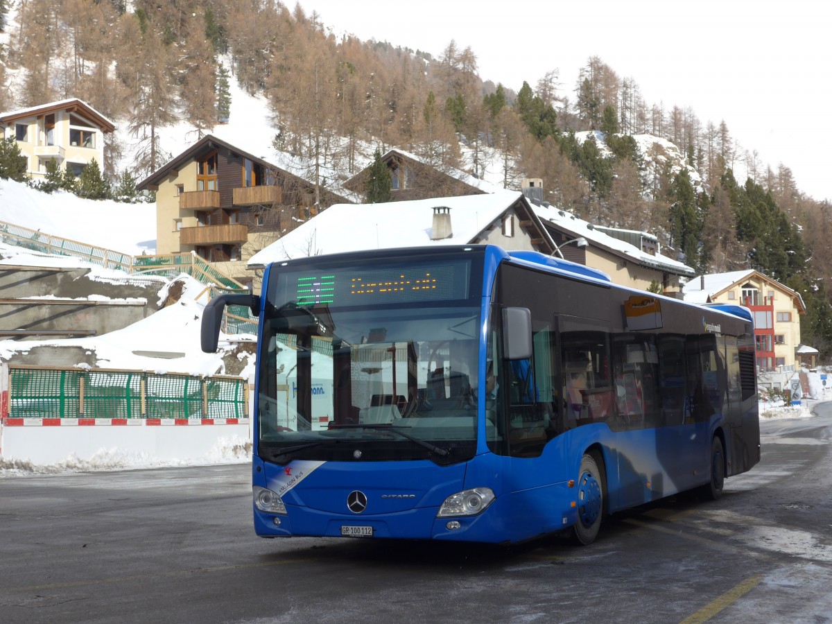 (168'503) - SBC Chur - Nr. 112/GR 100'112 - Mercedes am 23. Januar 2016 in Silvaplana, Post