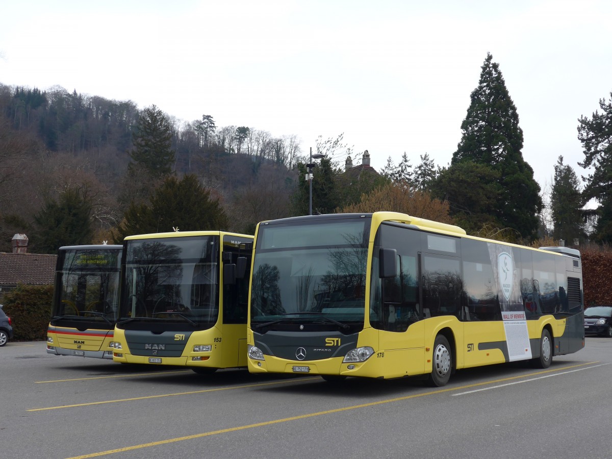 (168'729) - STI Thun - Nr. 178/BE 752'178 - Mercedes am 17. Februar 2016 bei der Schifflndte Thun