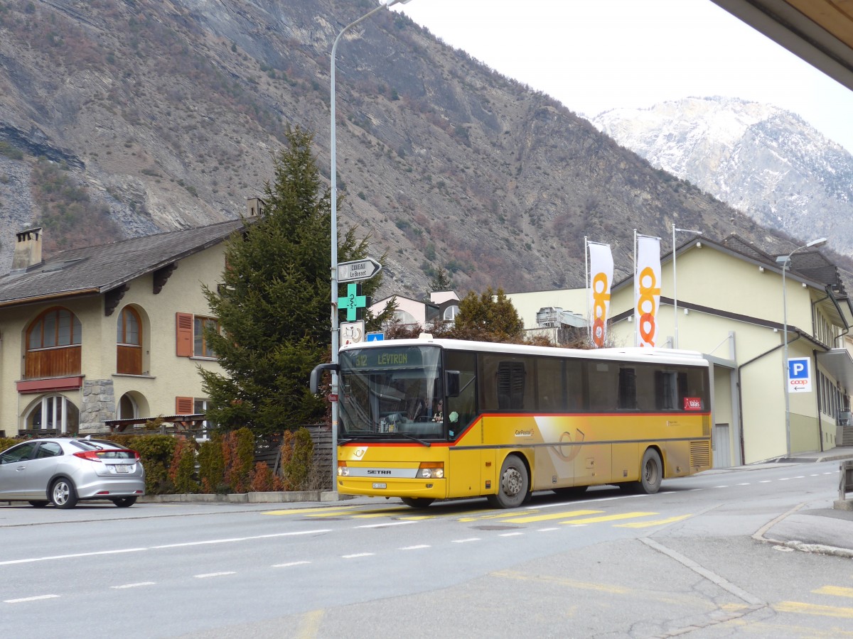 (169'052) - Buchard, Leytron - Nr. 107/VS 22'839 - Setra am 6. Mrz 2015 in Leytron, Alte Post