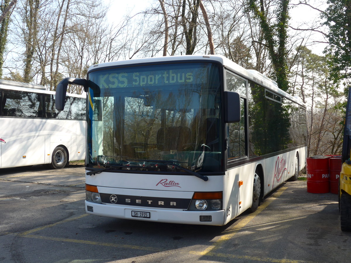 (169'266) - Rattin, Neuhausen - Nr. 15/SH 1915 - Setra am 19. Mrz 2016 in Neuhausen, Garage