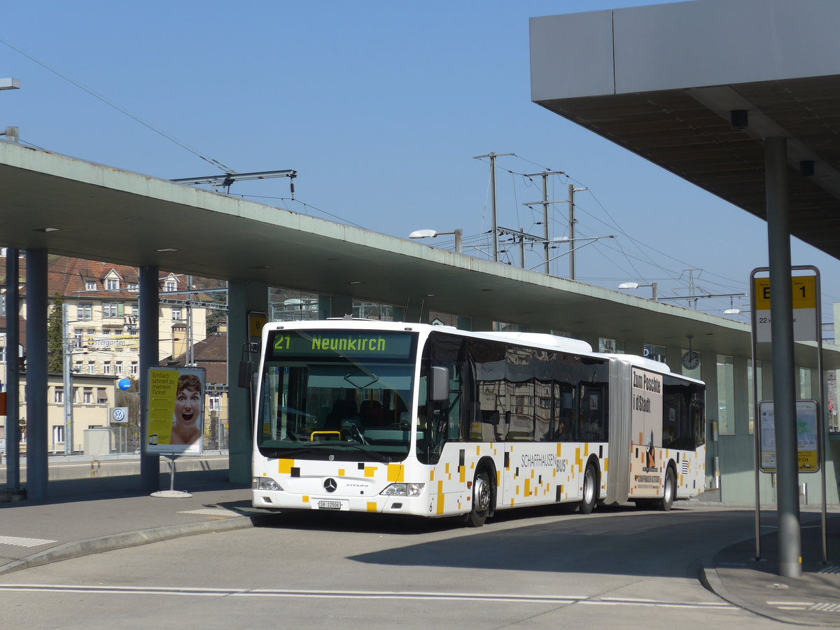 (169'306) - SB Schaffhausen - Nr. 6/SH 12'506 - Mercedes am 19. Mrz 2016 beim Bahnhof Schaffhausen