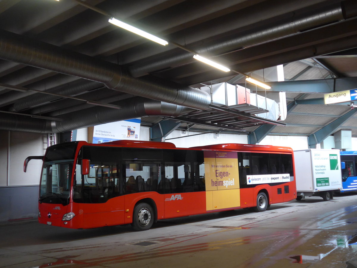 (169'518) - AFA Adelboden - Nr. 27/BE 26'773 - Mercedes am 27. Mrz 2016 im Autobahnhof Adelboden