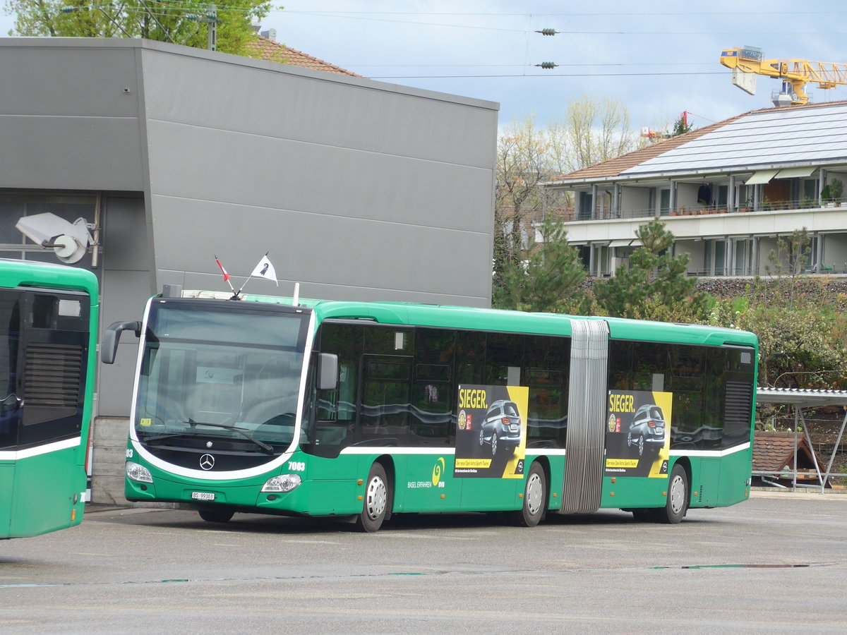 (170'099) - BVB Basel - Nr. 7003/BS 99'303 - Mercedes am 16. April 2016 in Basel, Garage Rankstrasse