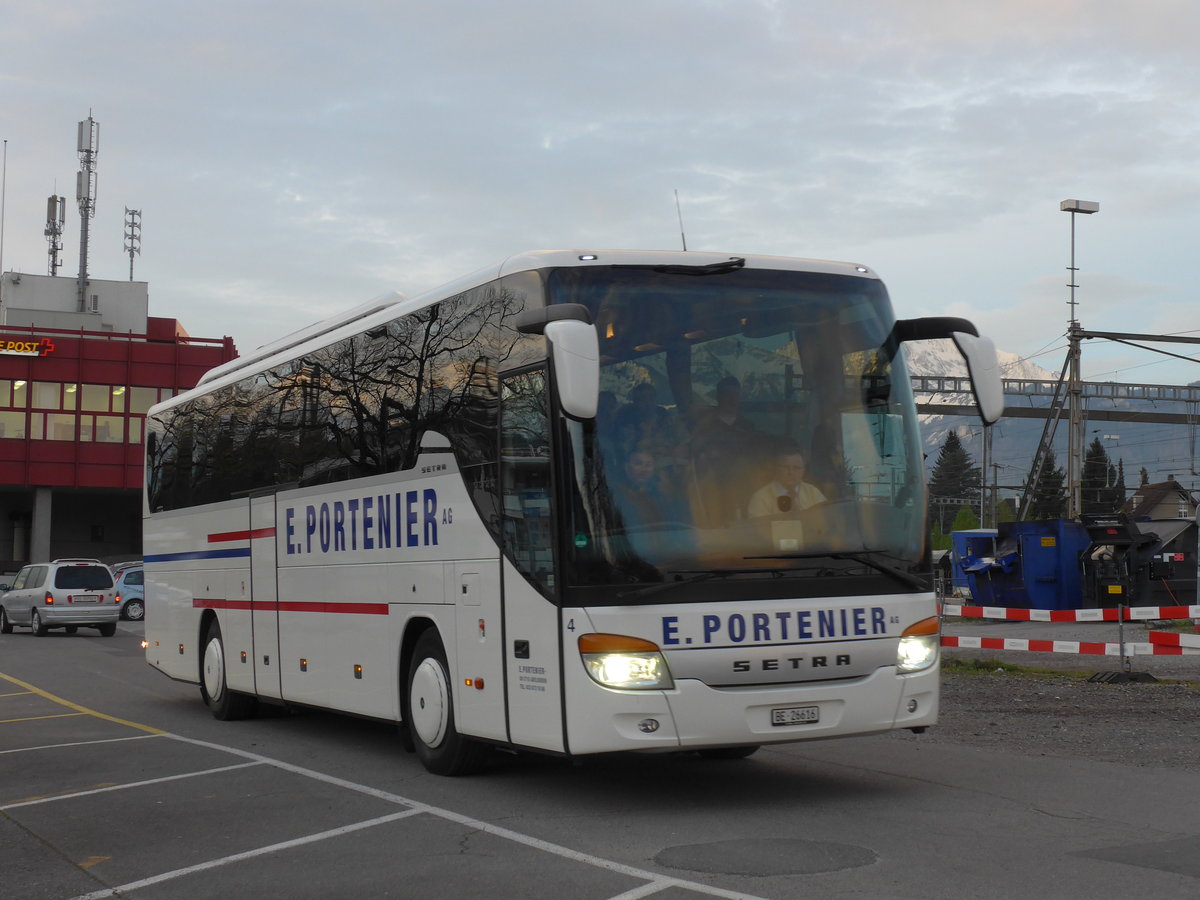 (170'188) - Portenier, Adelboden - Nr. 4/BE 26'616 - Setra am 21. April 2016 in Thun, Rosenau