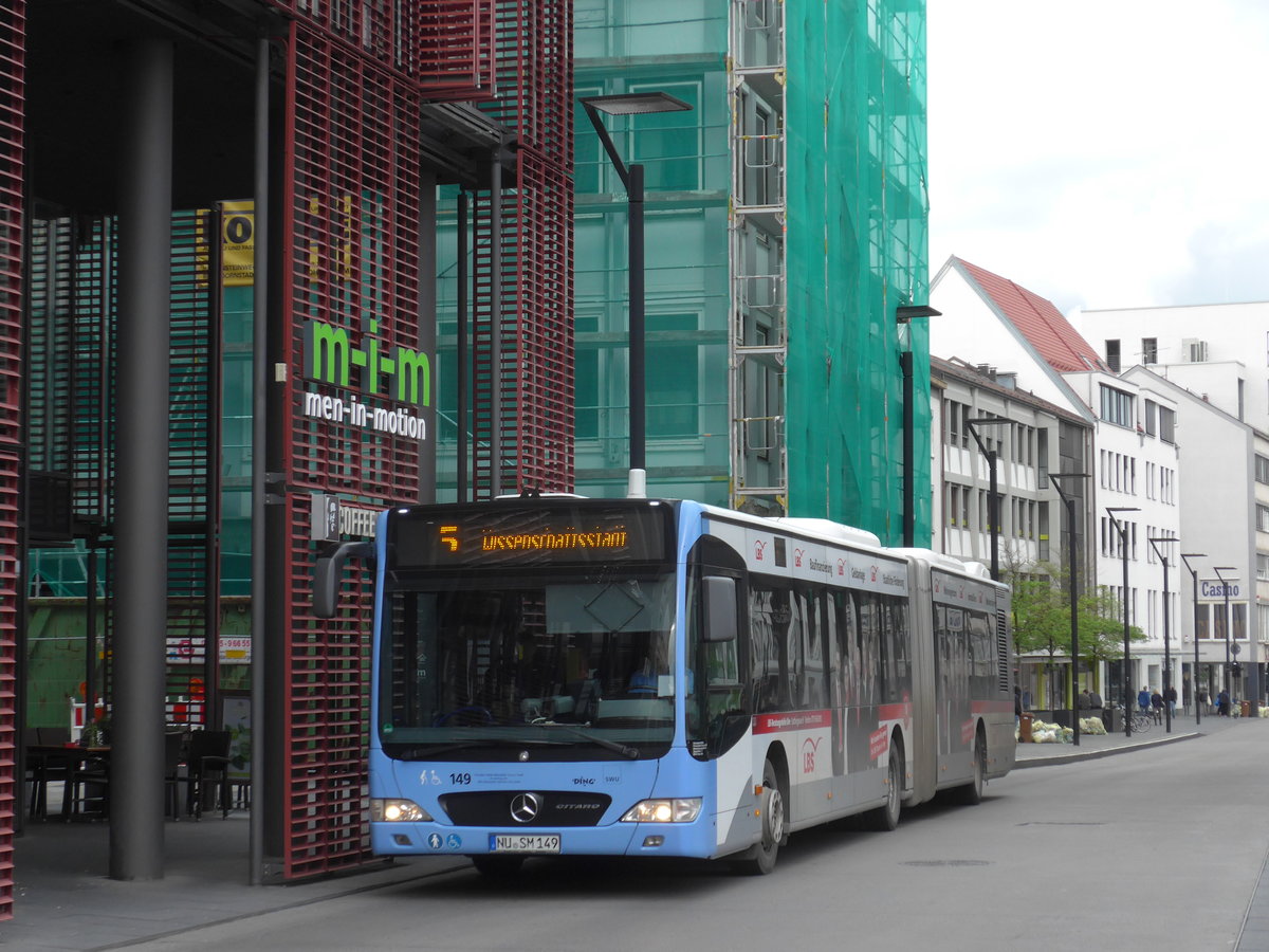 (171'053) - SWU Ulm - Nr. 149/NU-SM 149 - Mercedes am 19. Mai 2016 in Ulm, Rathaus Ulm