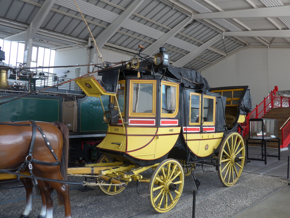 (171'264) - Postkutsche - Nr. 1485 - am 22. Mai 2016 in Luzern, Verkehrshaus