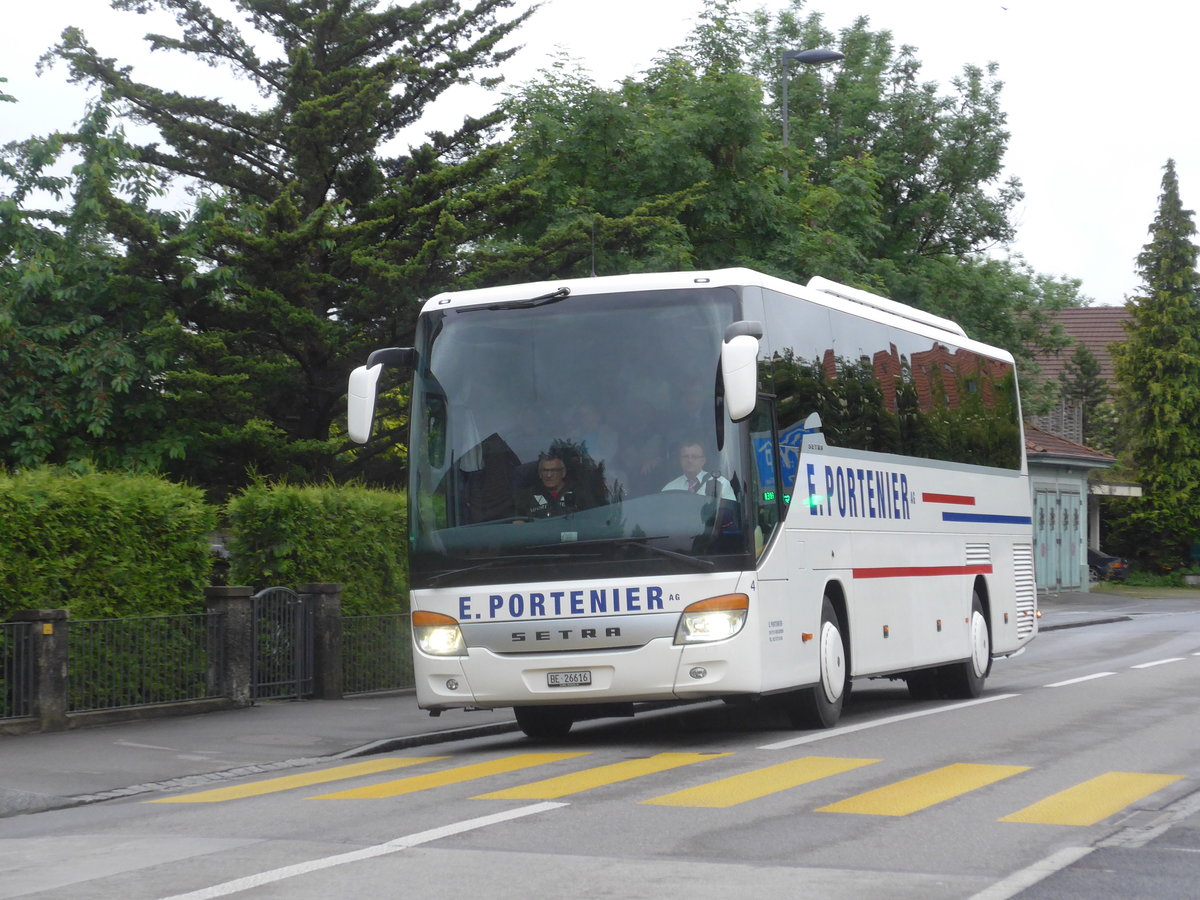 (171'904) - Portenier, Adelboden - Nr. 4/BE 26'616 - Setra am 19. Juni 2016 in Thun, KK Thun