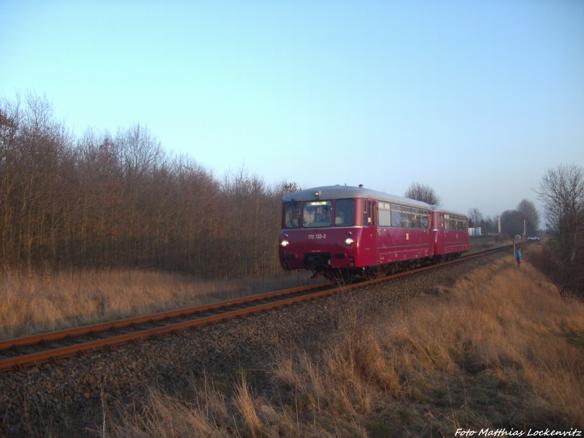 172 171 + 172 132 kurz vor Bergen auf Rgen am 6.3.14