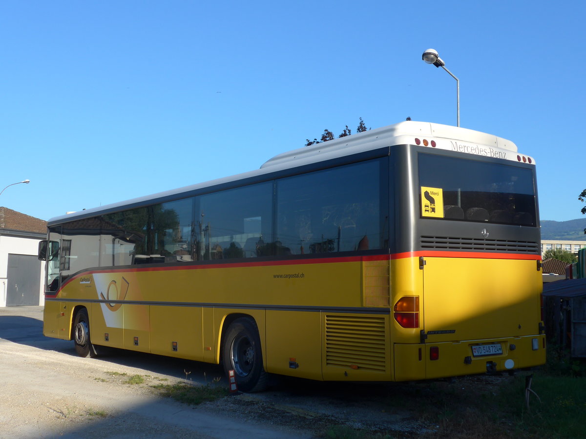 (172'806) - CarPostal Ouest - VD 548'724 - Mercedes am 10. Juli 2016 in Yverdon, Garage