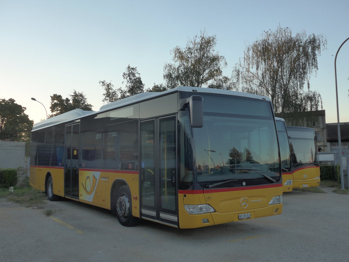 (173'089) - CarPostal Ouest - VD 330'343 - Mercedes am 17. Juli 2016 in Yverdon, Garage
