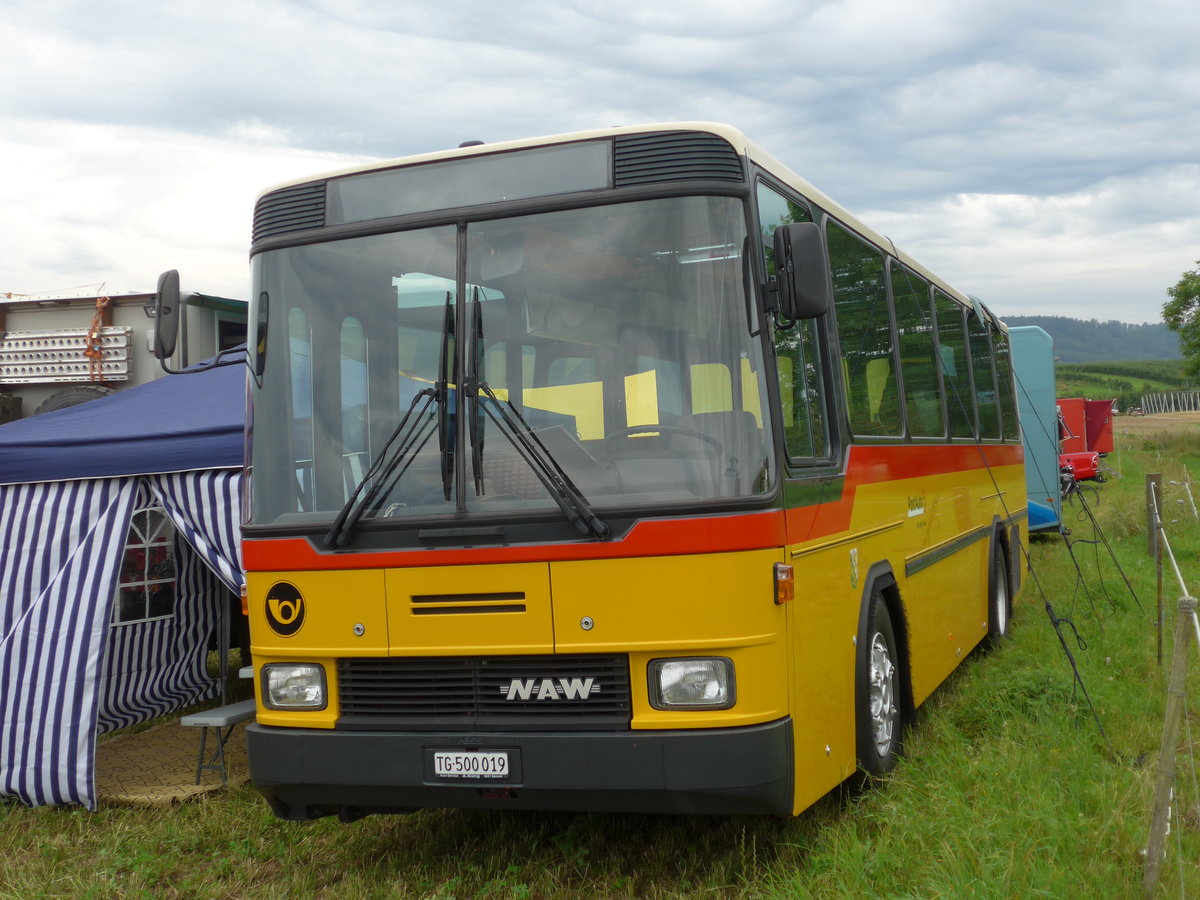 (174'025) - Aus der Schweiz: Bchi, Bussnang - TG 500'019 - NAW/Hess (ex Kng, Beinwil; ex Voegtlin-Meyer, Brugg Nr. 79) am 20. August 2016 in Bsingen, Bahnhof