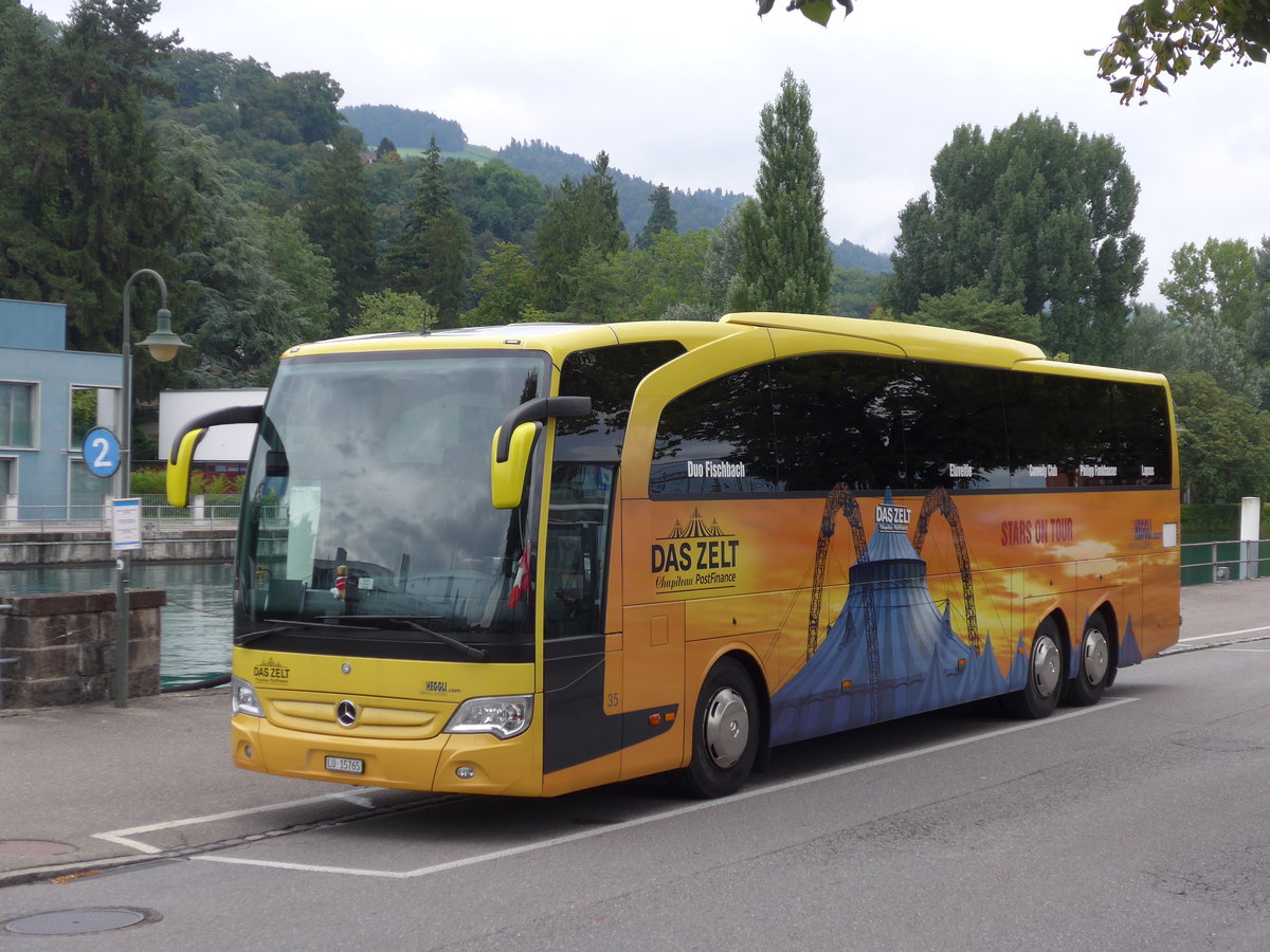 (174'106) - Heggli, Kriens - Nr. 35/LU 15'765 - Mercedes am 20. August 2016 bei der Schifflndte Thun