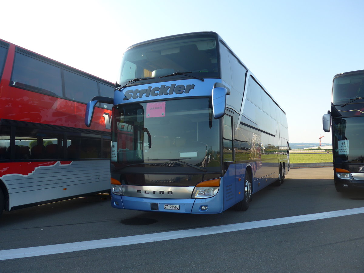 (174'357) - Stickler, Neuheim - ZG 21'565 - Setra am 28. August 2016 in Estavayer-le-Lac, ESAF