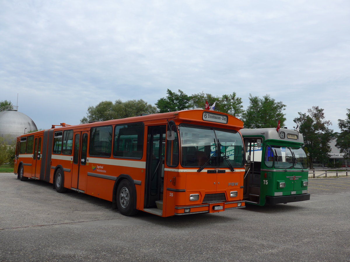 (174'470) - ZVB Zug (RWB) - Nr. 35/SZ 200'067 - FBW/Hess am 4. September 2016 in Burgdorf, Lyssacherstrasse