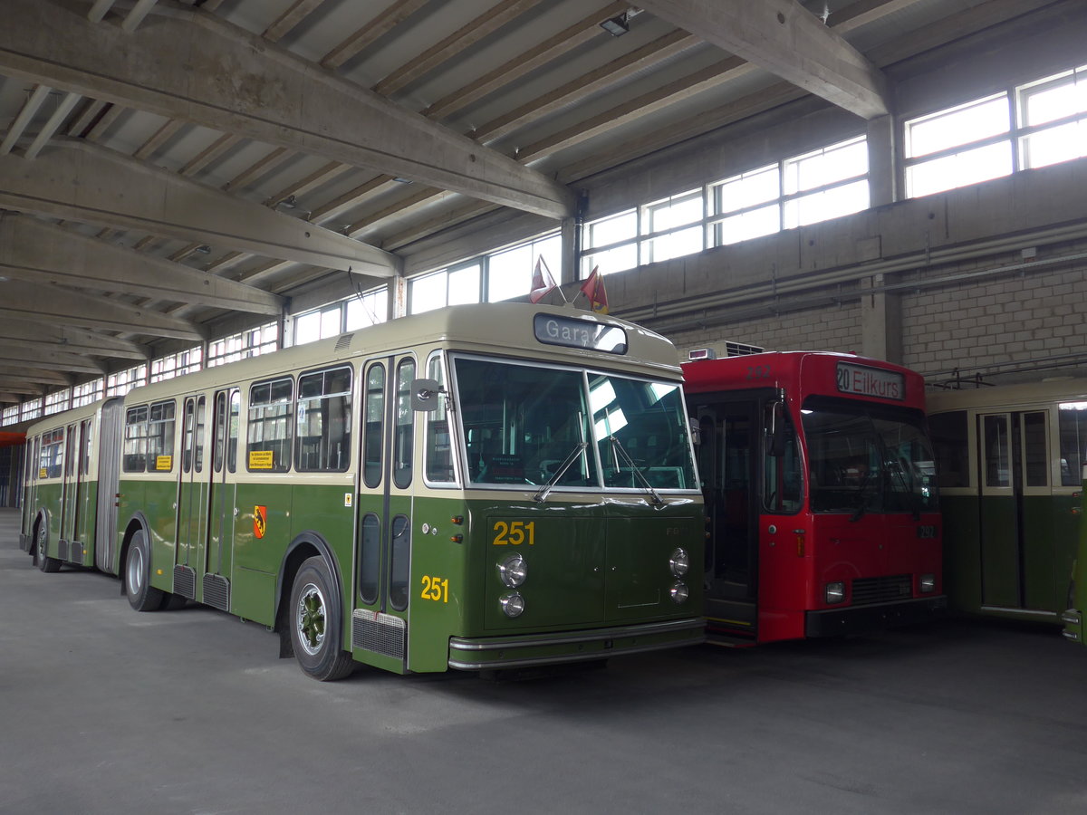 (174'524) - SVB Bern (TVB) - Nr. 251 - FBW/SWS-R&J am 4. September 2016 in Aarberg, Halle TVB