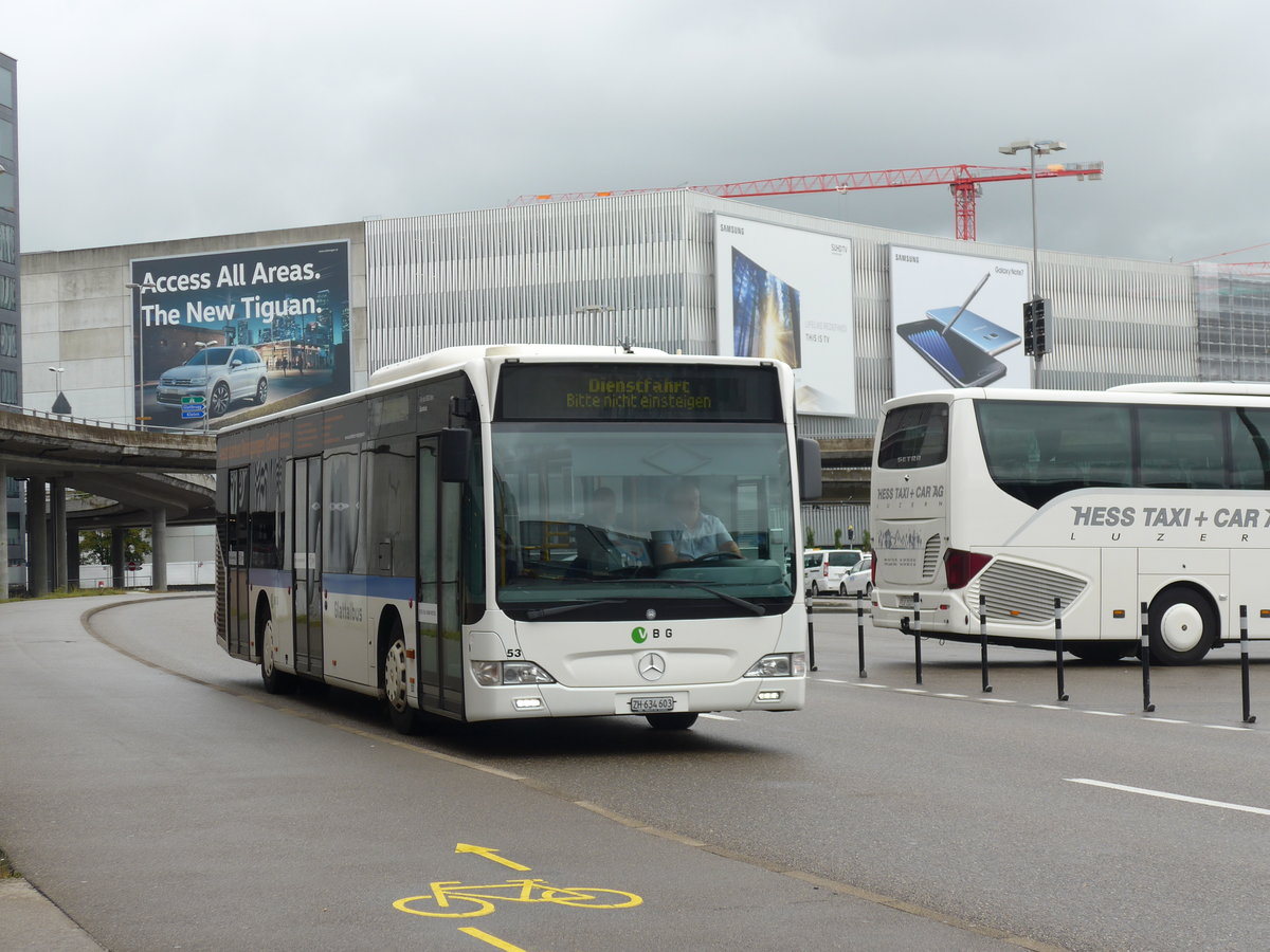 (174'598) - Welti-Furrer, Bassersdorf - Nr. 53/ZH 634'603 - Mercedes am 5. September 2016 in Zrich, Flughafen 