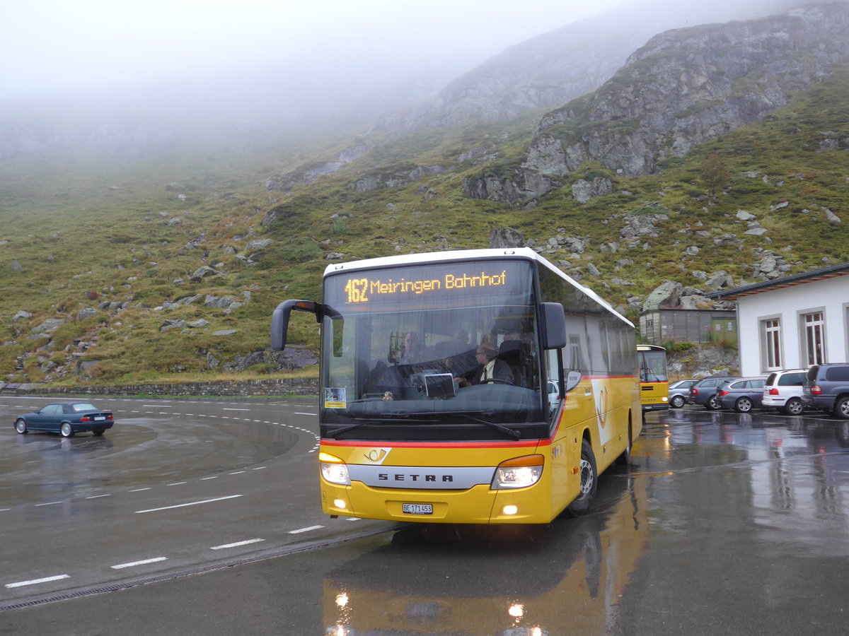 (175'043) - AVG Meiringen - Nr. 73/BE 171'453 - Setra am 18. September 2016 in Susten, Steingletscher