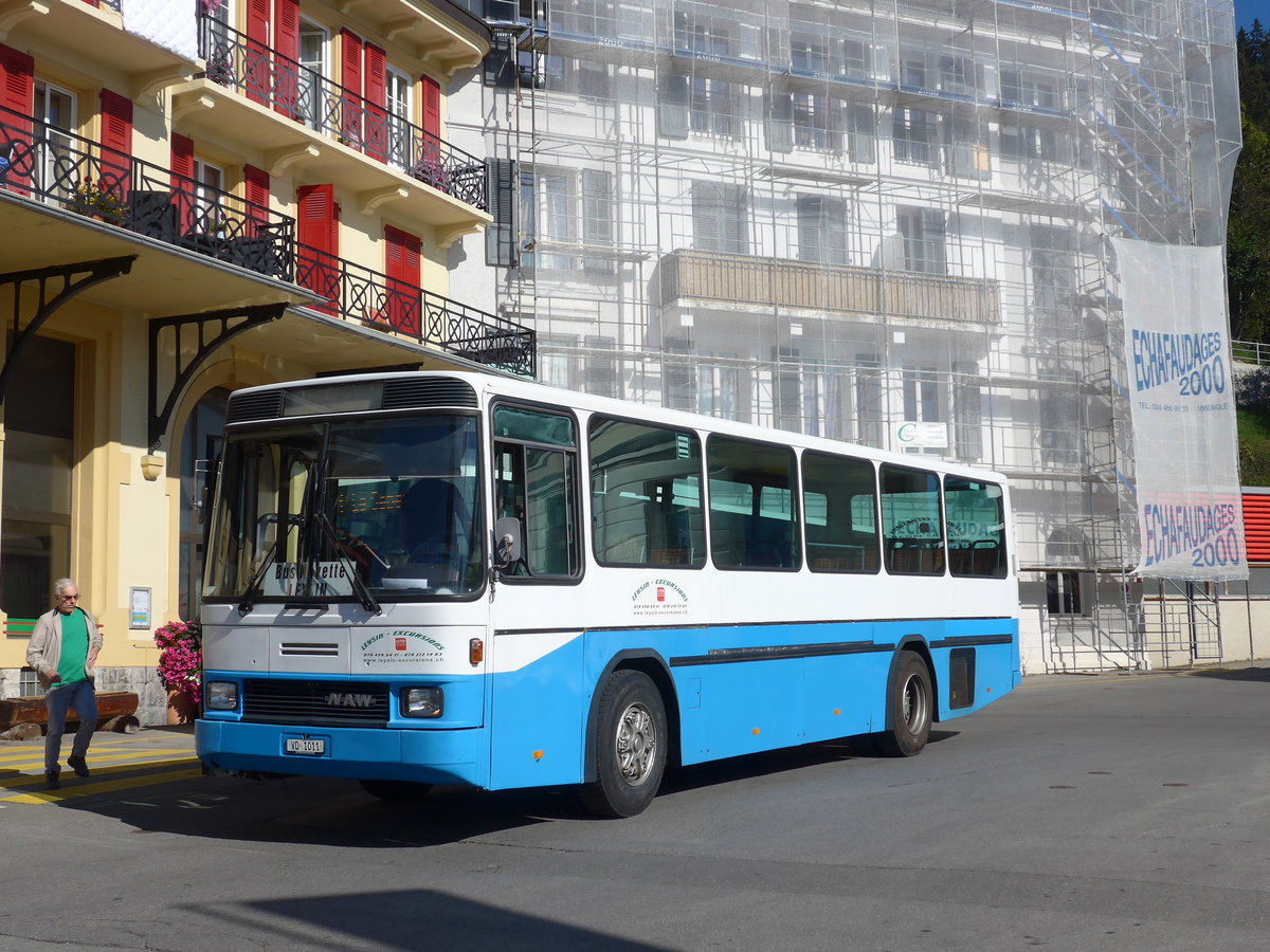 (175'088) - Leysin-Excursions, Leysin - VD 1011 - NAW/Hess (ex RTB Altsttten Nr. 48) am 24. September 2016 beim Bahnhof Leysin-Feydey