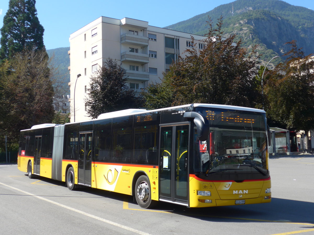 (175'127) - Buchard, Leytron - VS 243'999 - MAN am 24. September 2016 beim Bahnhof Martigny