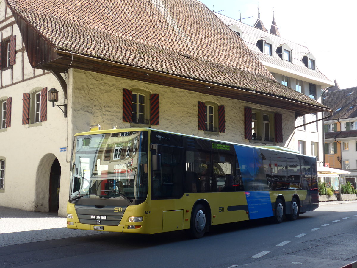 (175'429) - STI Thun - Nr. 147/BE 801'147 - MAN am 4. Oktober 2016 in Thun, Sternenplatz