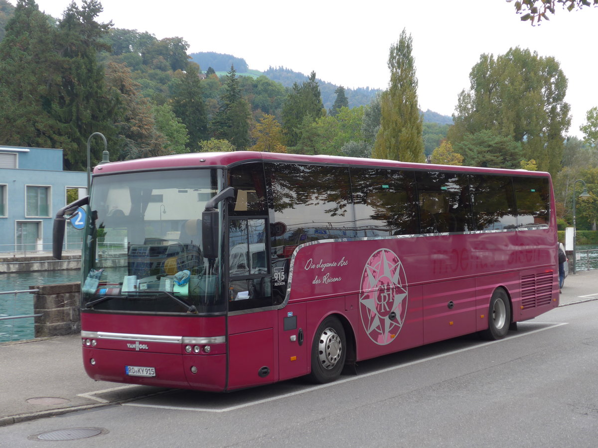 (175'432) - Aus Deutschland: Moenus, Hafenlohr - RO-KY 915 - Van Hool am 5. Oktober 2016 bei der Schifflndte Thun