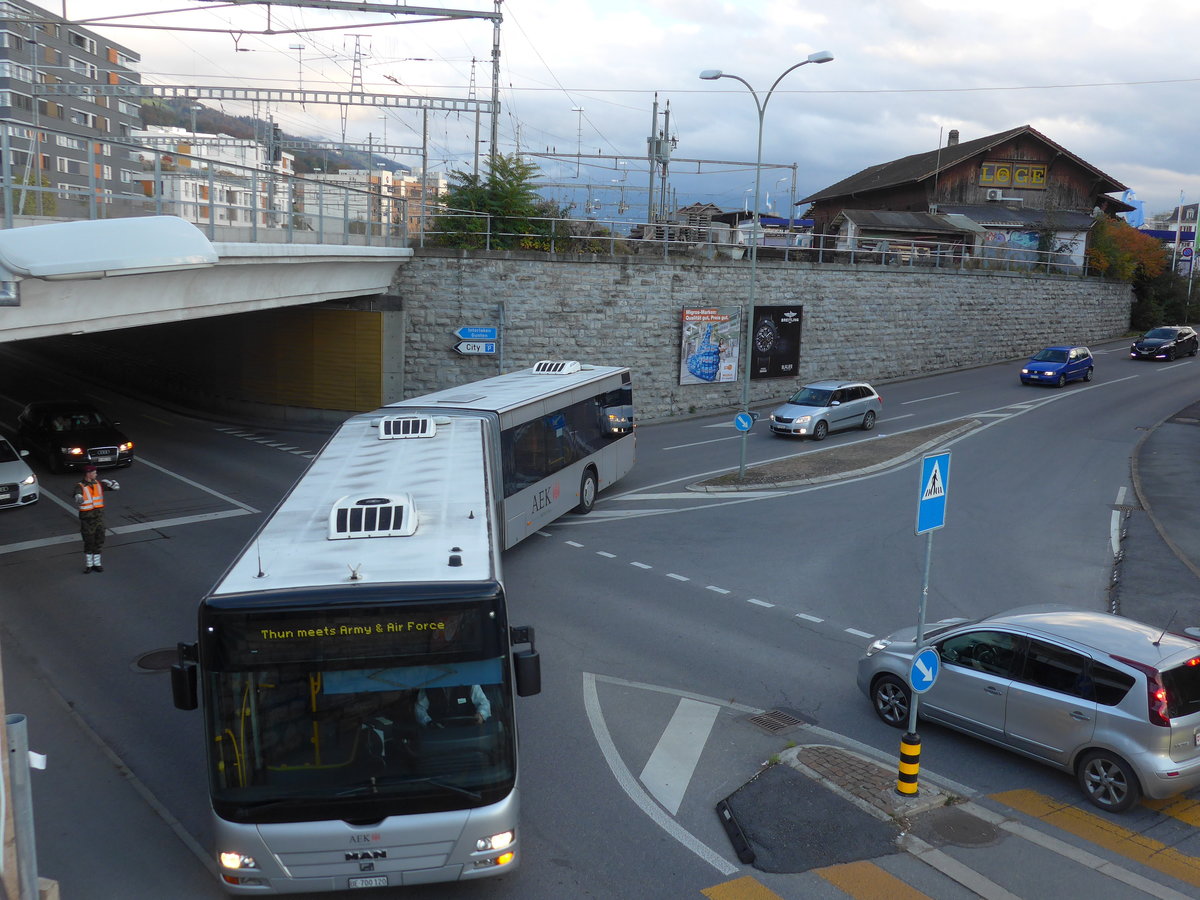 (176'203) - STI Thun - Nr. 120/BE 700'120 - MAN am 21. Oktober 2016 in Thun, Allmendstrasse