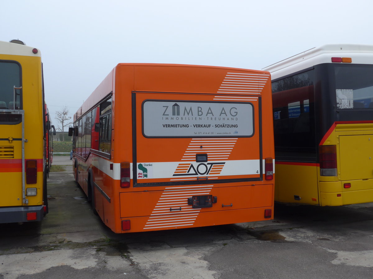 (176'462) - AOT Amriswil - Nr. 4 - Neoplan am 4. November 2016 in Frauenfeld, Langdorfstrasse