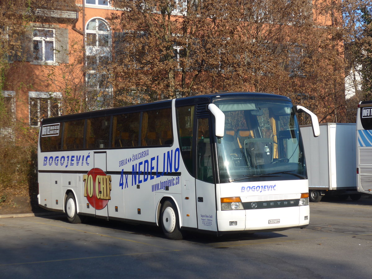 (176'907) - Bogojevic, Zrich - ZH 312'164 - Setra am 6. Dezember 2016 in Zrich, Sihlquai