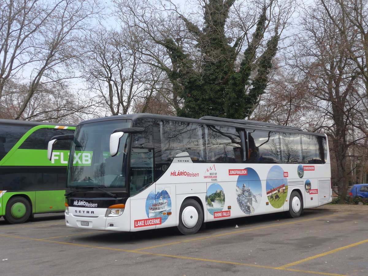 (177'320) - Hilrio, Schtz - LU 254'802 - Setra (ex Marti, Kallnach) am 24. Dezember 2016 in Zrich, Sihlquai